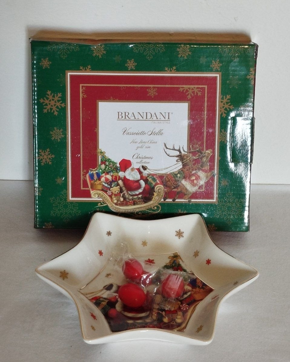 Vassoietto Natalizio Stella New Bone China cm 20x20 — foto 4