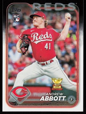 2024 Topps Andrew Abbott #214 BASEBALL CARD Rookie Cincinnati Reds RC