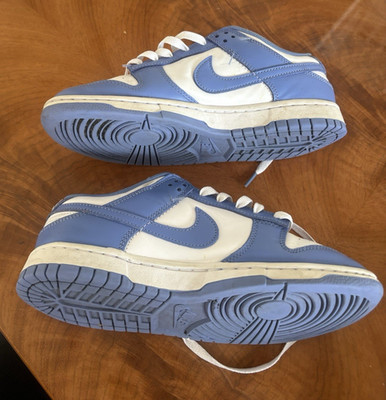 Nike Blue White Colorblock Low Top Lace Up Men's Athletic Sneaker Rubber Sole