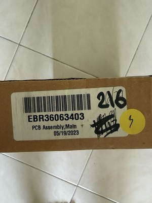 Genuine OEM LG Main Control Board PCB Assembly EBR36063403