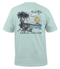 SALT LIFE FRESH MINT "BONE ISLAND" Short Sleeve T- Shirt MEN'S XXL/2X NWT