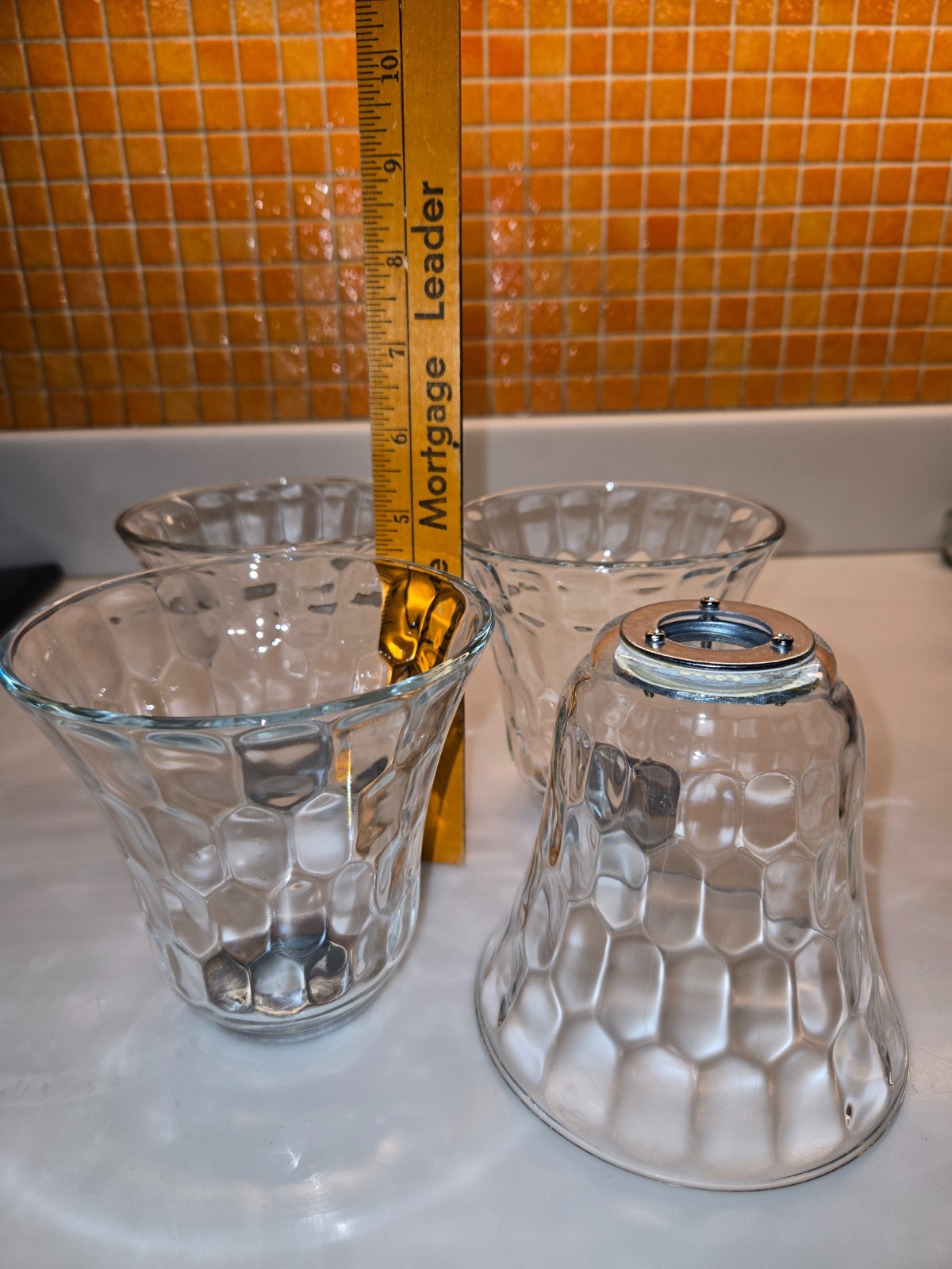 Ceiling Fan Light Fixture Glass Globe / Shade / Cover (REPLACEMENT PARTS)