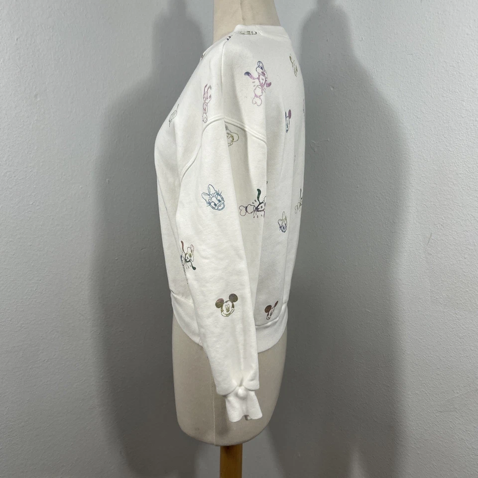 Gap 迪士尼运动衫儿童青少年大号米老鼠 AOP 学院风 — 第 2/4 张图片