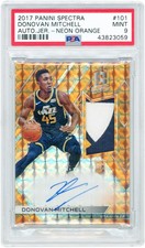 Autographed Donovan Mitchell Jazz Basketball Slabbed Rookie Card Item#14488207