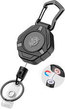 Oaridey Magnetic Retractable Keychain, Heavy Duty Carabiner Badge Holder