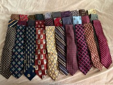 Lot 30 Men s Silk Ties Mixed Brands Paisley Geometric Vintage Patterns
