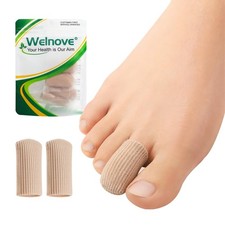 Gel Toe Caps 10 Pack Medium Toe Protectors Foot Blister Corn Pain Relief