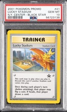 2001 POKEMON PROMO BLACK STAR #41 LUCKY STADIUM-N.Y. CENTER PSA 10