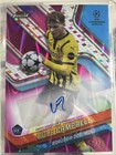 2024-25 Topps Finest UEFA Club Cole Campbell Pink /75 Auto RC Rookie