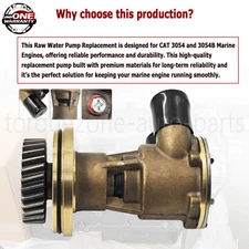 New Sea Water Pump Replace For CAT ENGINE 3054 3054B Marine 4255411 425-5411