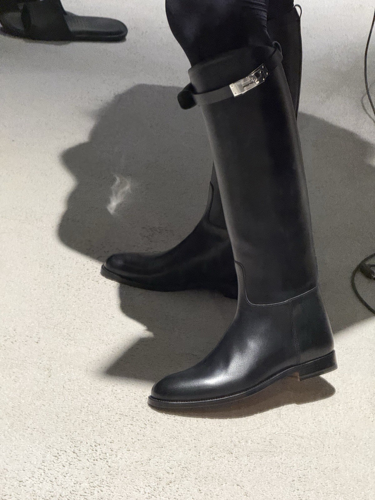HERMES Jumping boots size UK 4.5 Very good condition full set image 4