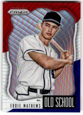 2021 Panini Prizm Eddie Mathews Old School Red/White/Blue Prizm #OS-4