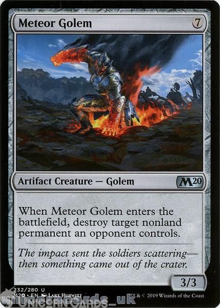 Meteor Golem Uncommon Mint MTG Card :: Throne of Eldraine Brawl Decks ::