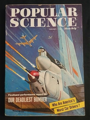 Popular Science Magazine, January 1957 B-52 Bomber, America's Worst Drivers