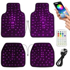 Starlight Floor Mats For Car Led Fiber Optic Ambient Lighting Fit For Suv Car