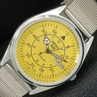 AUTOMATIC VINTAGE REFURBISHED SEIKO 5 6309A JAPAN MENS YELLOW WATCH a442276-1