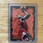 Michael Jordan 1996-97 Fleer Hardwood Leader #123 Insert Card Chicago Bulls NBA
