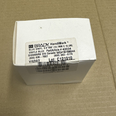 Brady Handimark blau Vinyl 0,5'' x50' 42034
