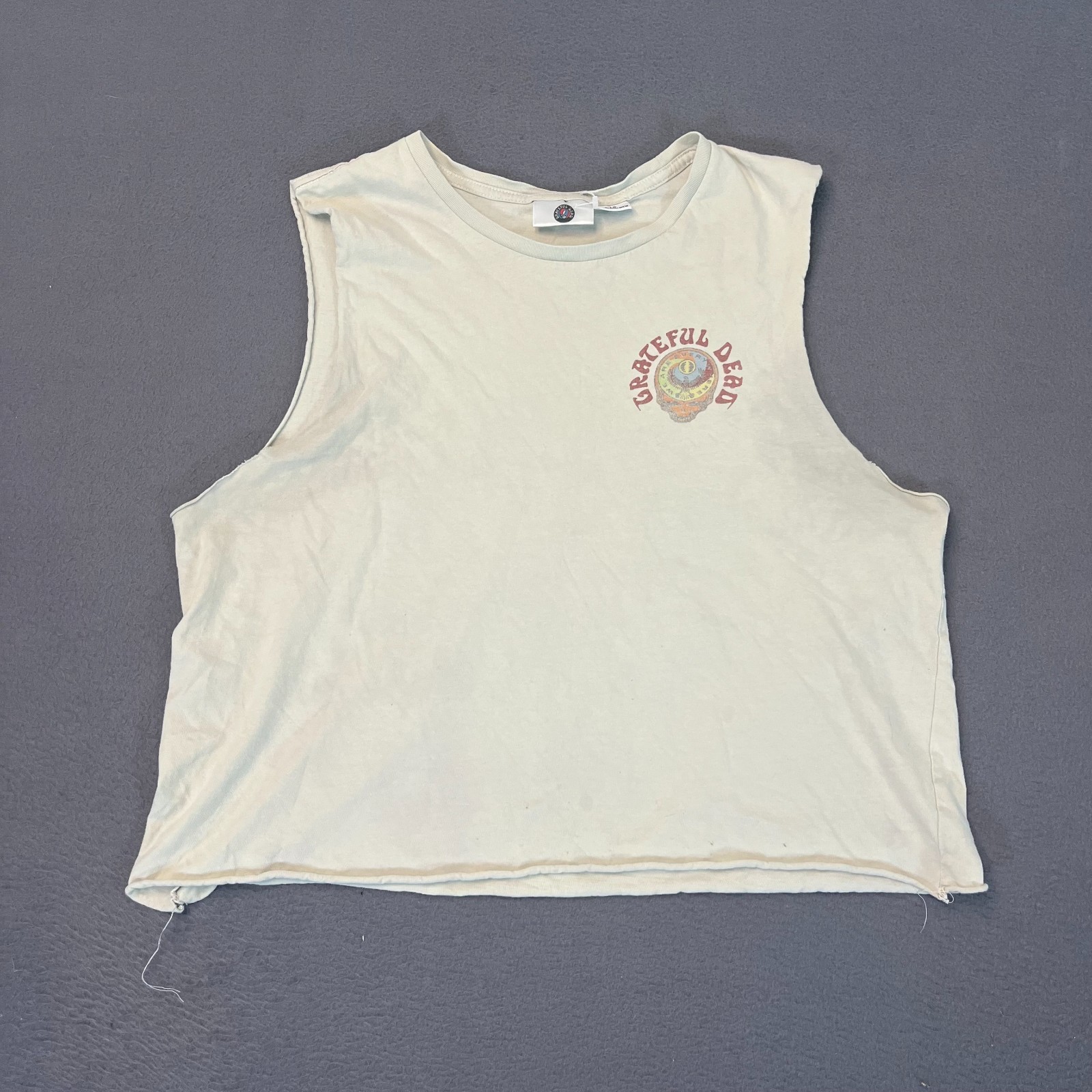 Grateful Dead Womens Large Graphic Tank Top Oversized Crop Top We Are Everywhere