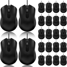 12 Pack Wired Mouse Bulk Computer Mouse Wired with Ergonomic Design Computer Mic