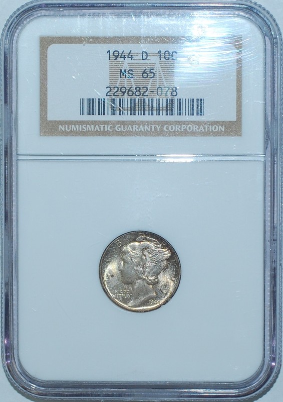 1944 D NGC MS65 Mercury Dime