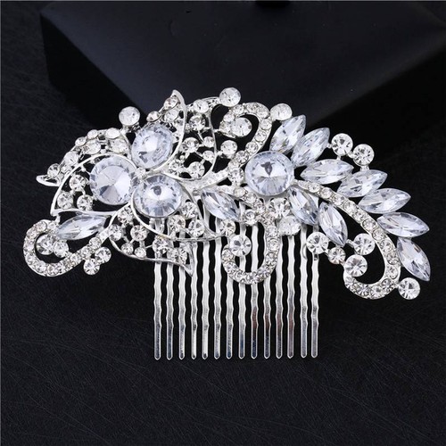 Pinzas para el cabello de perlas de diamante de cristal alfileres para el cabello de novia peine dama de honor estrás - Imagen 4 de 20
