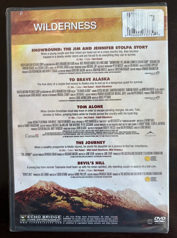 DVD 5 Movie Collection Wilderness - Snowbound Brave Alaska Journey Tom Alone - Image 2 of 2