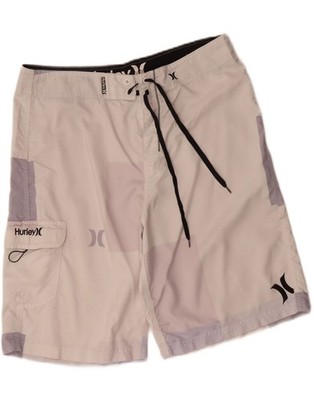 HURLEY Herren Graphic Badeshorts XL Pink Colourblock CN12