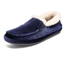 Sz 6 OLUKAI Ku'una Lanui Women's Slipper, Soft Velvet  Dual-Density PU Footb..