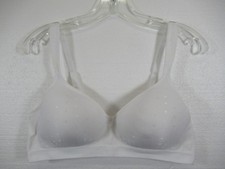 Bali Comfort Revolution Bra 40B White Wireless Polka Dot 3463