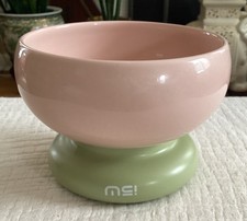 MS! Ceramic Cat Food Bowl~High Fired~Elevated. Whisker Friendly~Rare!