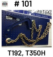 Set101 Mo Clamp Style Jumbo Deep Hook 2 Pads 11ft Chain For Auto Body Machine
