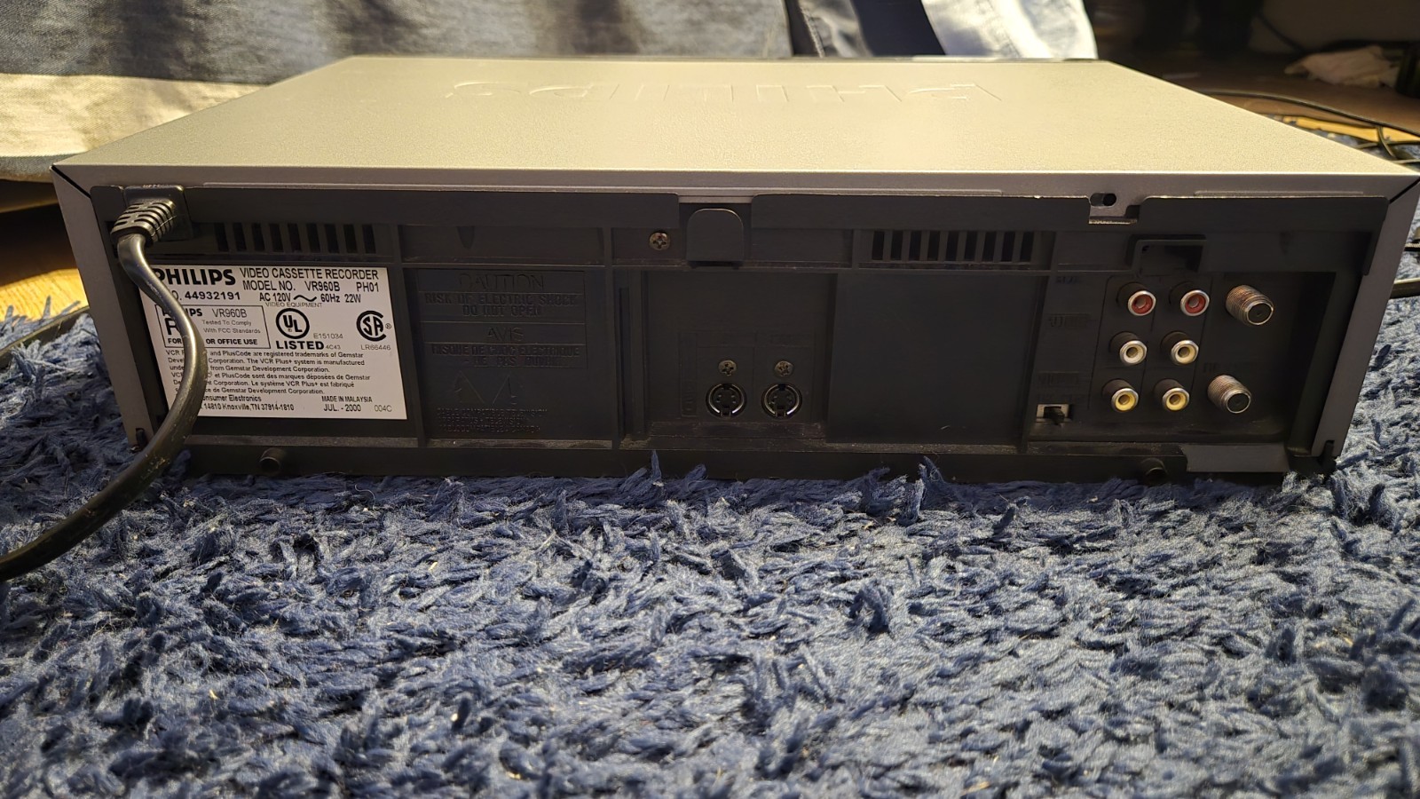 Philips Brand Informatics Fully Serviced! Philips VR960 S-Vhs Player Vcr | eBay