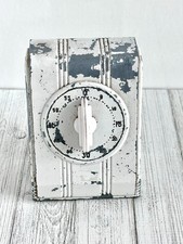 Vintage LUX Metal Minute Minder White Kitchen...
