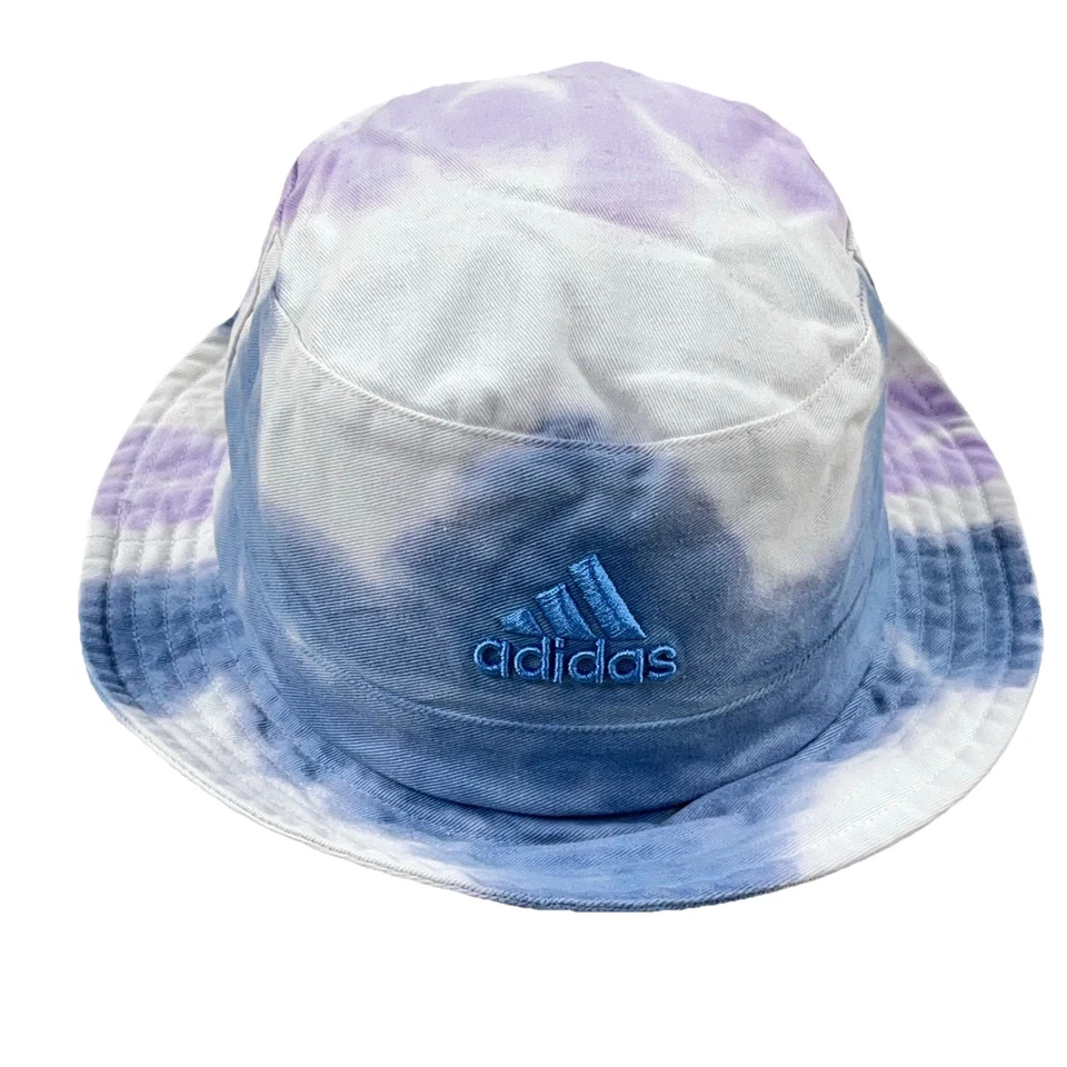 Adidas Sombrero Cubo Gorra Azul Púrpura Tie Dye Negro Deletrear Arco Iris Adulto Pesca Foto 2 de 4