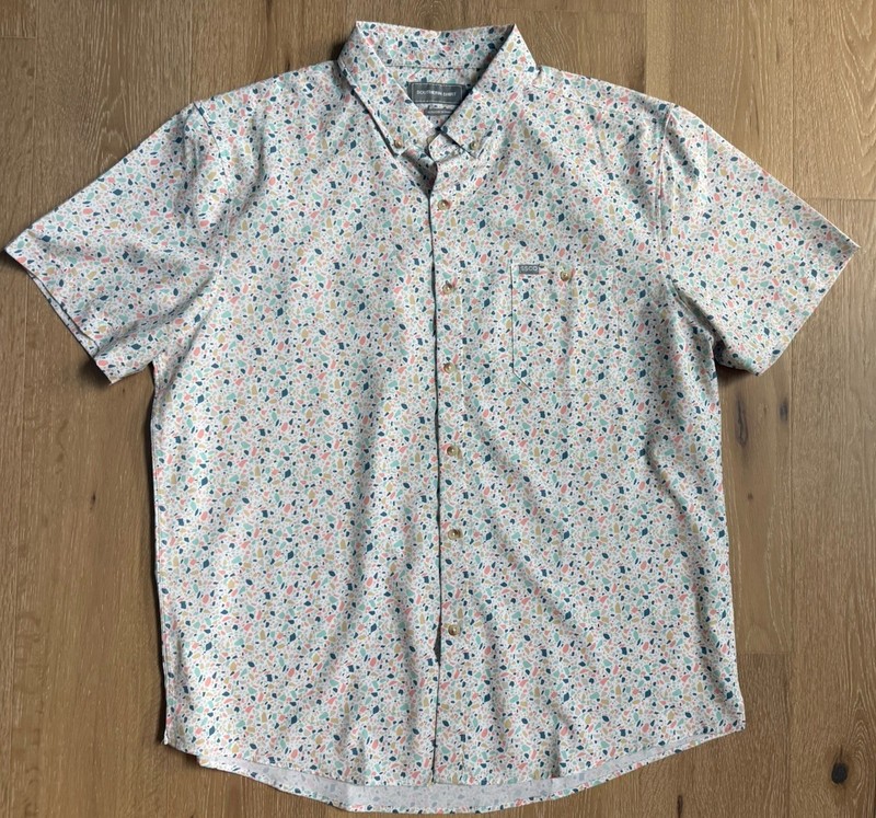 Men’s Southern shirt company Button Up Short Sleeve Stretch XL