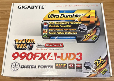 Gigabyte GA-990FXA-UD3 REV4.0 AM3+ AMD 990FX ATX Desktop Motherboard - In Box!