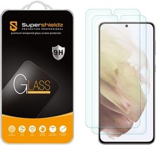 2 Pack Supershieldz Designed for Samsung Galaxy S21 FE 5G Tempered Glass Scree
