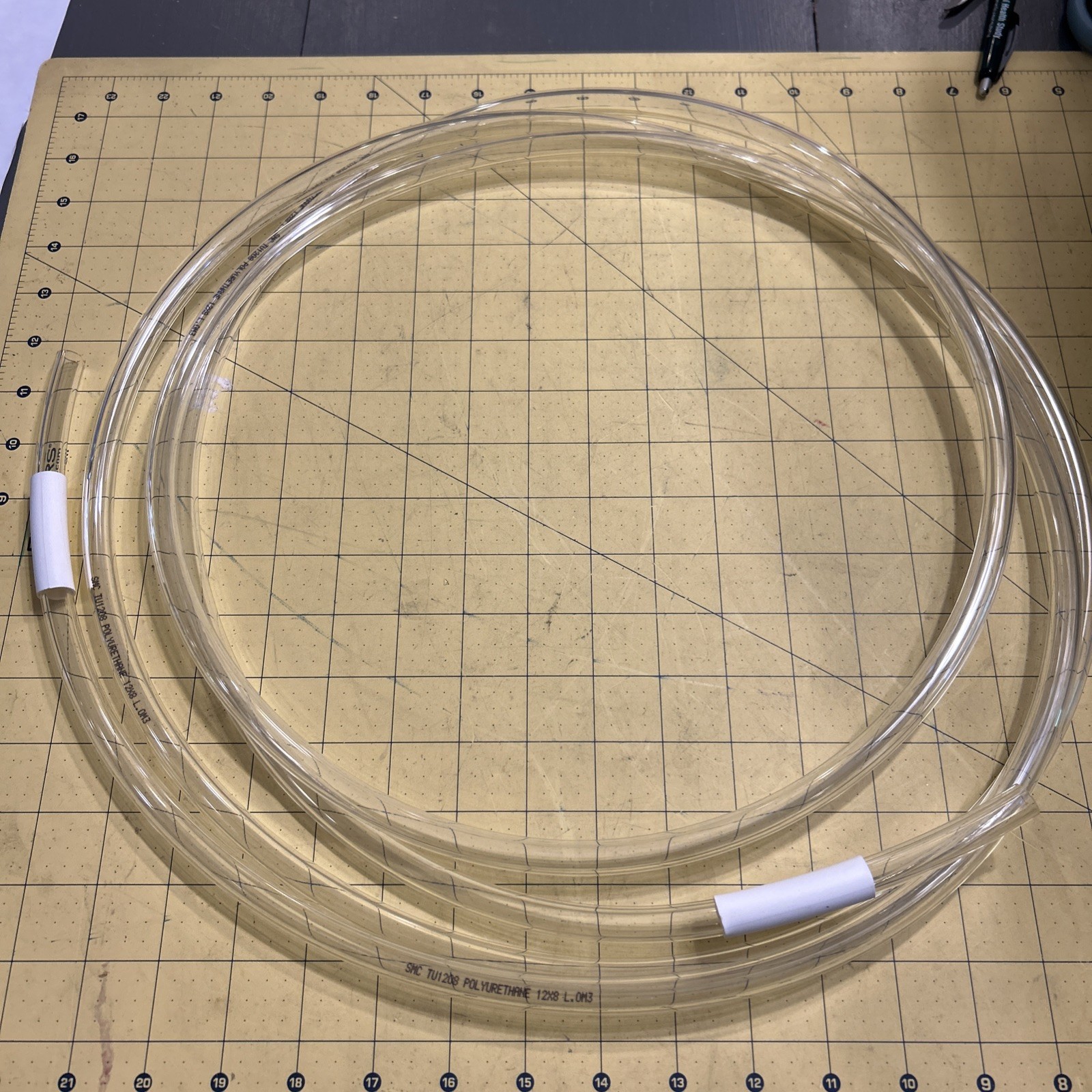 SMC 12 Foot Clear 12X8 BV Polyurethane Tubing TU1208 NOS