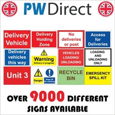 Sign Deliveries Loading Vehicles Units Recycling Spill Kit Environment GBL104R