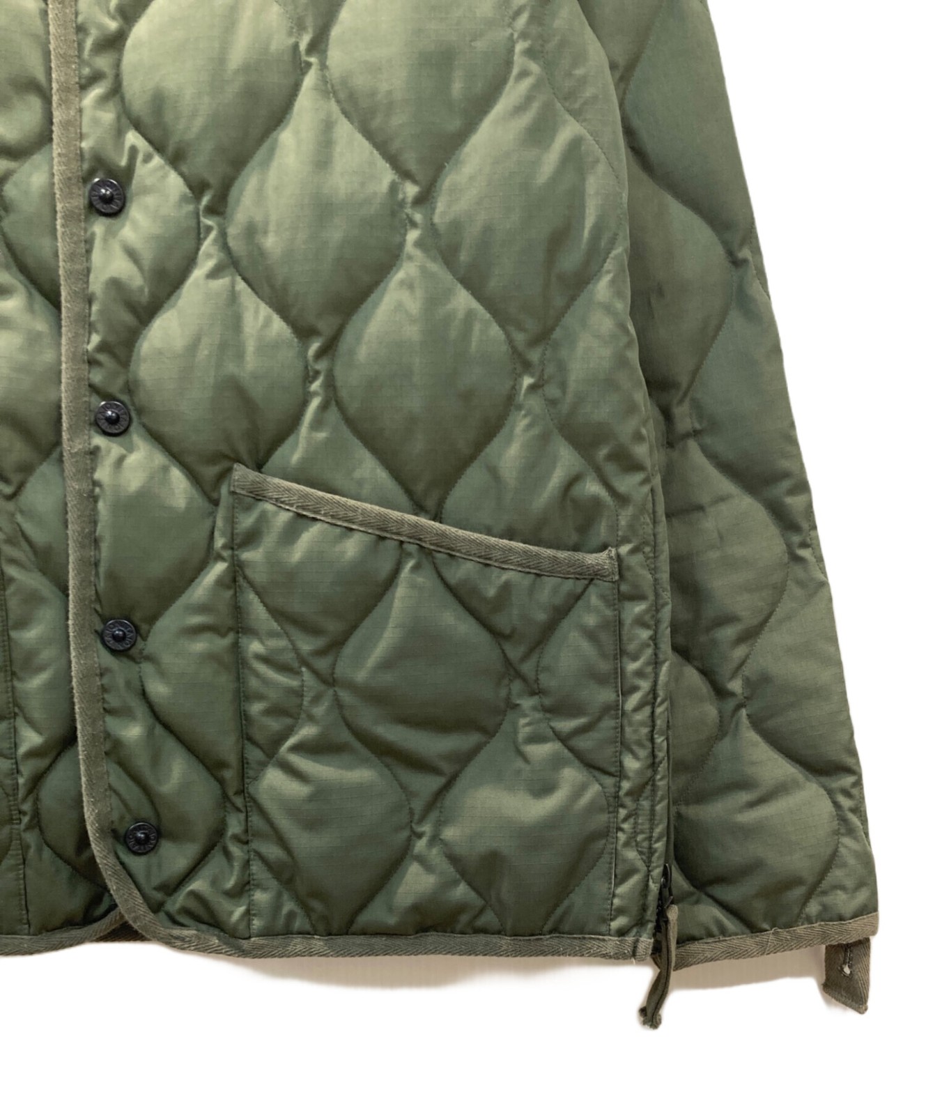 TAION U NECK BUTTON JACKETS Down jacket Size: M G… - image 4