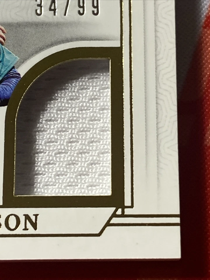 2025 Panini National Treasures Colt Emerson Auto Triple Patch #/99 On Card - Image 3 of 4