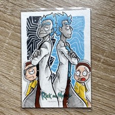 1/1 Rick And Morty Hand Drawn Sketch Card Sea...
