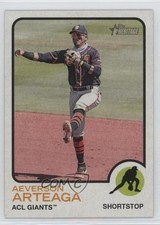 2022 Topps Heritage Minor League Edition Flip Stock 19/25 Aeverson Arteaga 14lc