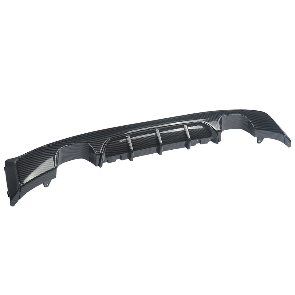 For BMW F22 F23 235i M Sport Quad Exhaust MP Rear Diffuser Lip Carbon Fiber Look - Изображение 2 из 4