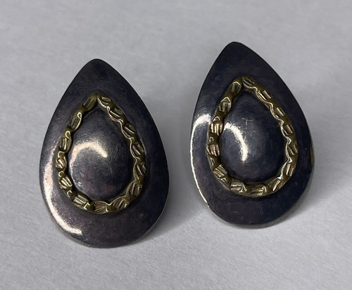 HANIBAL 925 Sterling Silver Vintage Earrings - Picture 1 of 3