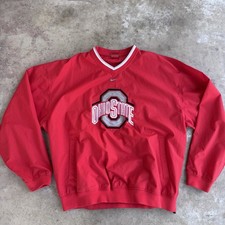 Ohio State Buckeyes Jacket sz XL Nike Windbreaker Pullover OSU Center Swoosh y2k