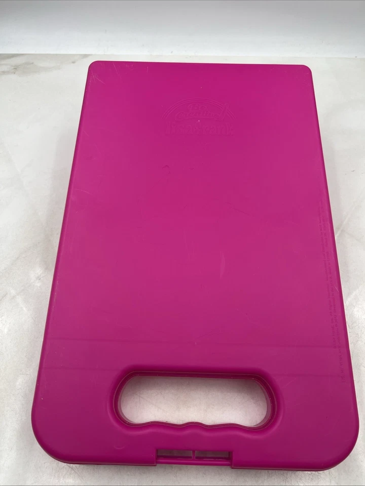 Vtg Lisa Frank Clipboard Storage Case Kitty Cat Angel Pink Glitter - Image 3 of 4