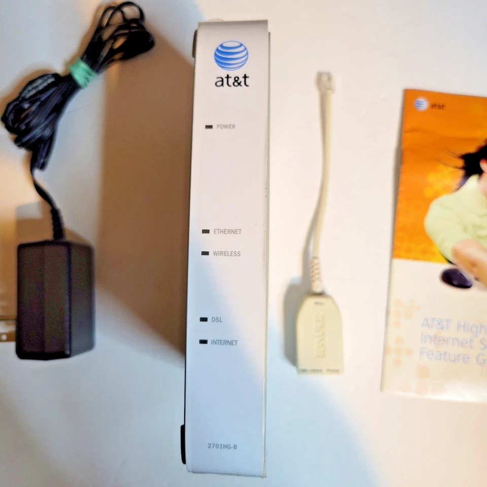 AT&T 2Wire 2701HG-B DSL Wireless Gateway Modem Router WiFI - Image 3 of 4