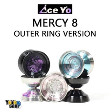 Ace Yo Mercy 8 Outer Ring Version Yo-Yo - Bi-Metal - 6061 Aluminum YoYo with Sta
